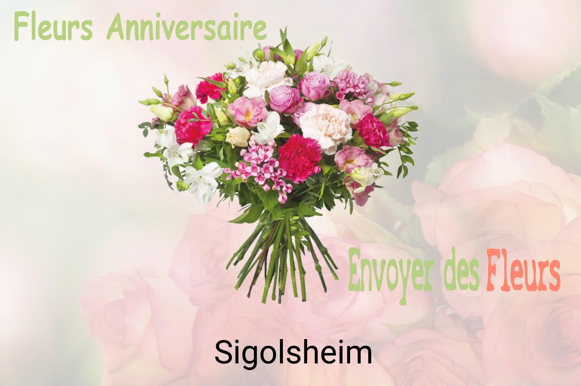 Bouquet de fleurs d’anniversaire livré à Sigolsheim