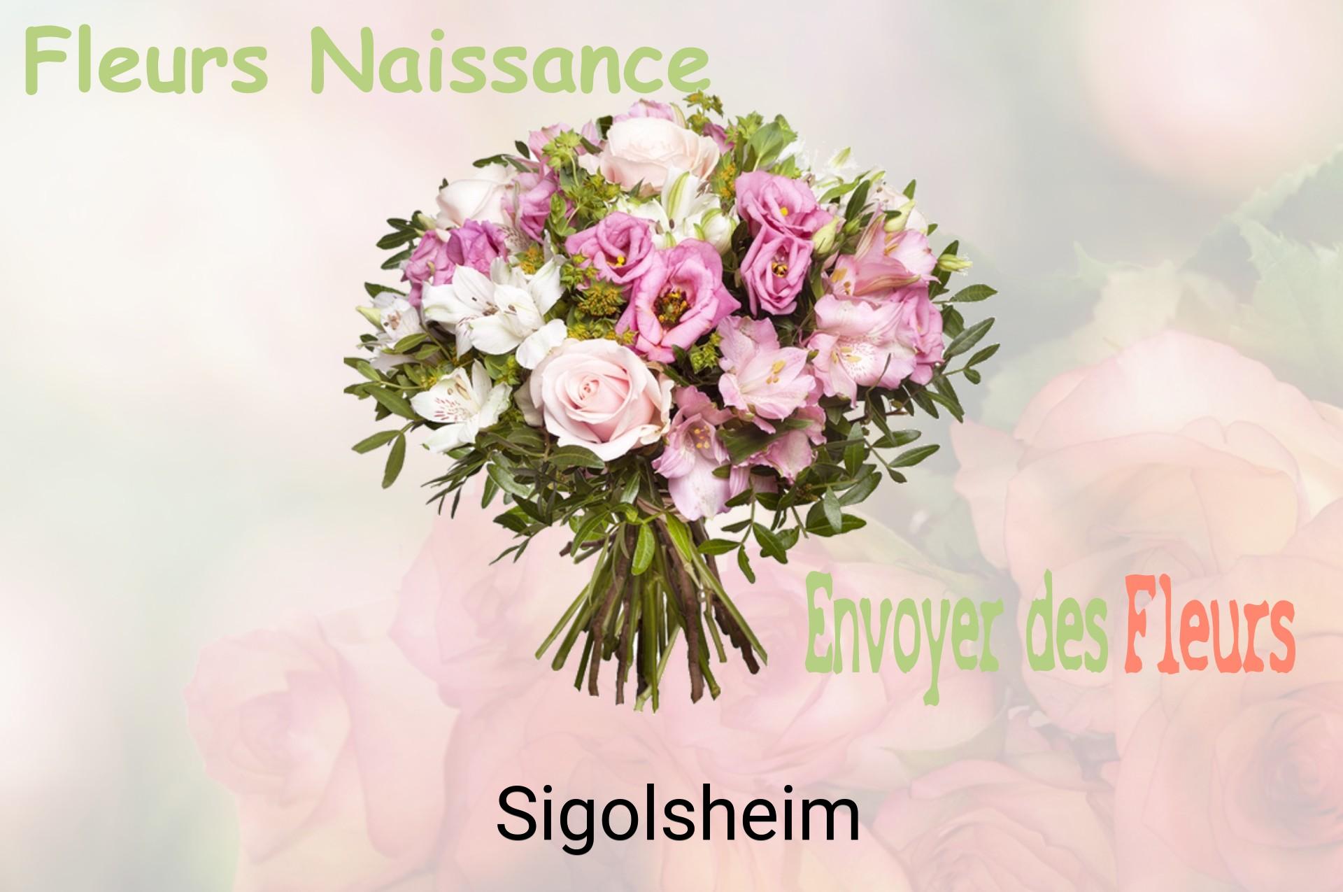 Bouquet de fleurs de naissance livré à Sigolsheim